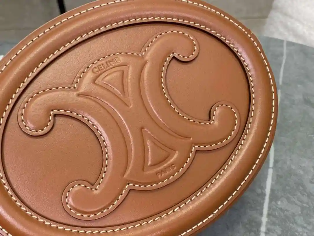 Tui Sieu Cap Celini Mini Bag Mau Nau Tay Da Mem 16x12 4