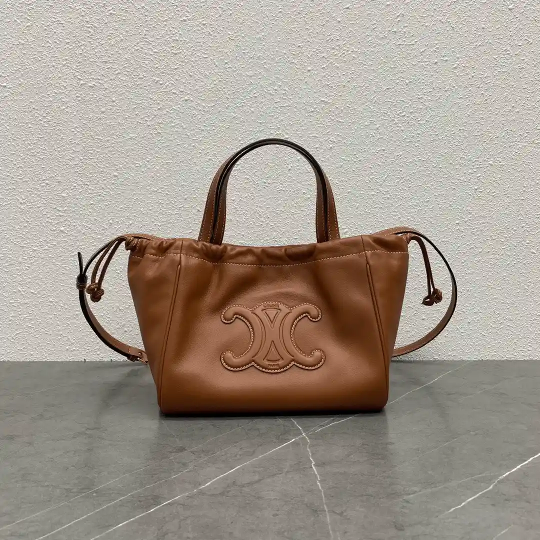 Celine Cabas Women’s Brown Handbag Super Fake Soft Leather 22x17x15cm