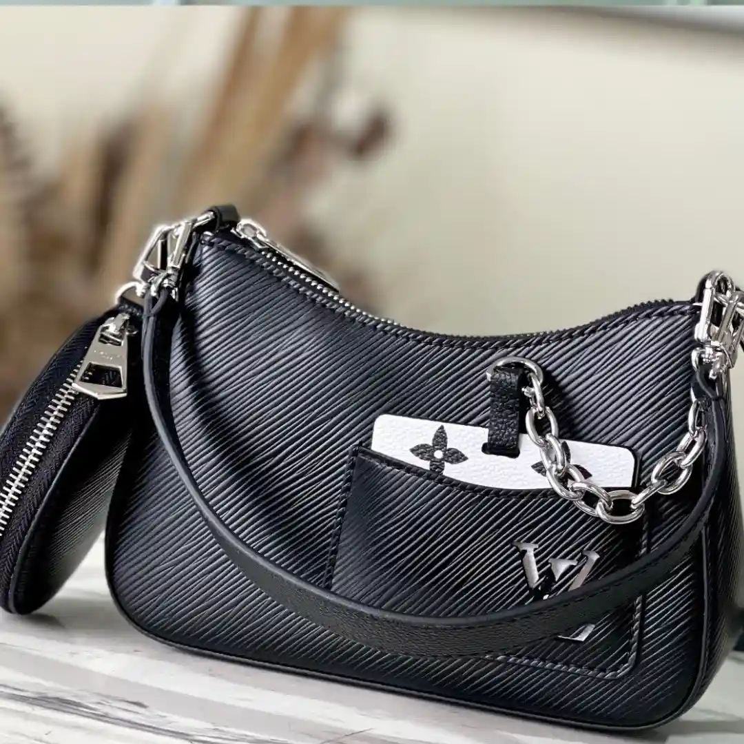 Replica Designer Bags | PRADA CLEO SHOULDER BAG 22 IN BLACK BRUSHED LAMBSKIN WITH CLASP CLOSURE